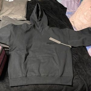Essentials fear of god black hoodie